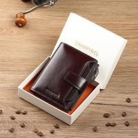 ราคา CHANPINCL กระเป๋าสตางค์ผู้ชายหนังวัวแท้16ช่องใส่บัตรหรูหราหนังวัวแท้แบบดั้งเดิมสั้นหนังหนังวัวแท้แบบตั้งได้มีคลิปกระเป๋าใส่บัตรอเนกประสงค์ (21449572024)