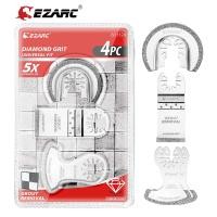 ราคา EZARC 4Pcs Diamond Oscillating Tool Blade Set Multi Tool Mortar Cutting Saw Blades Precise for Grout Removal Soft Tile Cut (12756288658)