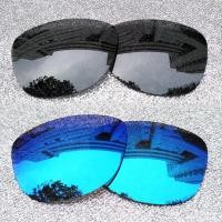 ราคา เลนส์อะไหล่โพลาไรซ์2คู่สำหรับ Oakley Frogskins ผสม OO9428 Frogskins ผสมเอเชีย OO9428F กรอบแว่นกันแดดเอเอฟ ติดตั้งได้ง่าย ใส่ได้อย่างสมบูรณ์แบบ ป้องกันรังสียูวี100 ดำ เงิน (20332778782)