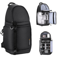 ราคา กระเป๋ากล้อง K F Sling Bag for DSLR SLR Camera Mirrorless Camera กระเป๋าสะพายข้างสำหรับกล้องDSLR SLR กล้อง KF13 141 (20468560901)
