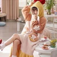ราคา ฤดูใบไม้ร่วงและฤดูหนาวใหม่ของผู้หญิงชุดนอนแขนยาวบวกกำมะหยี่หนาขนแกะปะการังเสื้อคลุมอาบน้ำวอร์มอบอุ่นสามารถสวมใส่ด้านนอก (11303141702)