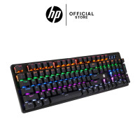 ราคา คีย์บอร์ด HP รุ่น GK100 GK100F Blue Switch ไฟ Blacklight RGB ขนาด Full Size 104 ปุ่ม สาย USB A สินค้ามีประกัน (21458876697)