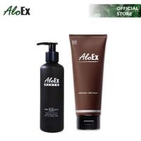 ราคา AloEx Black Shampoo 1 ขวดและ AloEx Hair Mask 1 หลอด เซตแชมพูและทรีทเม้นท์บำรุงเส้นผม ลดผมขาดร่วง สำหรับผมแห้งเสีย ผมทำสี (16941153013)