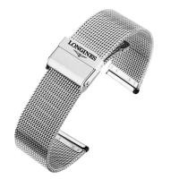 ราคา Longines นาฬิกาสแตนเลสตาข่ายเข็มขัด Original L2 L4 Jialan Magnificent 12 13 มม กันน้ำสุภาพสตรีสร้อยข้อมือโลหะเหล็ก (20197778630)
