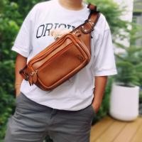 ราคา กระเป๋าคาดอก คาดเอว 2 ni1 งานไทย ใบใหญ่ใส่ของได้จุใจ แบรนด์แท้ MOUSE 100 หนัง puอย่างดีหนังเงา อยู่ทรง (14746197487)