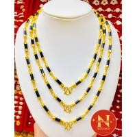 ราคา สร้อยคอแท่งนิลดำ แท่งโกเมนแดง แท่งสีรวมนพเก้า ขนาด5มิม มีความยาว 182026 นิ้ว (21495444021)