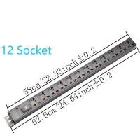 ราคา PDU รางปลั๊กไฟ C14 interface Universal Rack Mount 2 3 4 5 6 7 8 9 10 11 12 ช่อง Universal Outlet Power Extension Socket overload protection LED ไม่พร้อมสาย (19778387342)