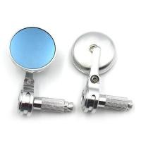 ราคา กระจกปลายแฮนด์ งาน CNC กลม ตัวเล็ก กระจกสีฟ้า เกรดดี เกรด A กระจกมอไซค์ (21360996027)