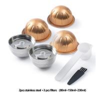 ราคา Icafilas รีฟิลกาแฟกรองสำหรับ Nespresso Vertuo ถัดไป Vertuoline นำมาใช้ใหม่สแตนเลสแคปซูลที่มีเดิม Pod ของขวัญ (20487178957)