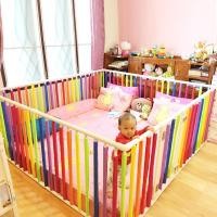 ราคา ส่งฟรี คอกกั้นเด็ก ขนาดครอบเตียง 6 ฟุต 5 ฟุต 3 5 ฟุต แถมตัวดูดพื้น babypvc (21750037922)