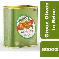ราคา Green Olives in Brine 8000g มะกอกเขียวในน้ำเกลือ8000กรัม (21282022154)