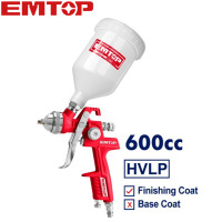 ราคา EMTOP กาพ่นสีหงาย หัวพ่น 1 4 มม 600 cc HVLP รุ่น EASG06001 HVLP Air Spray Gun กาพ่นสี กาหงาย กาบน (21408920899)