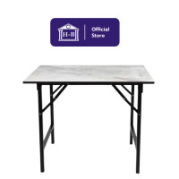 ราคา Home Best โต๊ะพับอเนกประส่งค์ ผลิตจากเหล็กคุณภาพดี แข็งแรง ทนทาน ขนาด 60x120 สูง75 ซม ลายหินอ่อนสีขาว หินอ่อนดำ (21688817604)