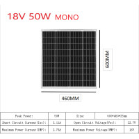 ราคา แผงโซลาร์เซลล์ monocrystalline solar cell 12V 18V 50W 80W 100W solar panel (21715600374)