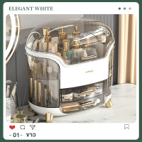 ราคา Nidouillet กล่องเครื่องสำอาง กล่องเก็บเครื่องสำอาง กล่องใส่เครื่องสำอาง ร์ลิปสติกเครื่องประดับมาส์กหน้าเดสก์ท็อปกันฝุ่น ABS ชั้นวางของความจุสูง (21504504839)