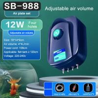 ราคา อ๊อกซิเจนปลา ปั้มลม สำหรับตู้ปลา 4W เสียงเงียบ สามารถปรับระดับความแรง ปั๊มลมพิพิธภัณฑ์สัตว์น้ำถังปลา ปั๊มลมออกซิเจน อ๊อกซิเจนตู้ปลา ปั๊มออกซิเจนตู้ปลา ออกซิเจนกุ้ง ปั๊มออกซิเจน ปั๊มลมตู้ปลา อุปกรณ์ประ