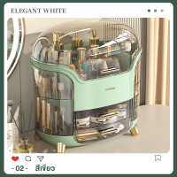 ราคา Nidouillet กล่องเครื่องสำอาง กล่องเก็บเครื่องสำอาง กล่องใส่เครื่องสำอาง ร์ลิปสติกเครื่องประดับมาส์กหน้าเดสก์ท็อปกันฝุ่น ABS ชั้นวางของความจุสูง (21504504840)