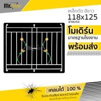 ราคา ส่งถึงบ้าน เหล็กดัด หน้าต่าง เหล็กดัดครอบ 2 ช่อง 118x125 สีขาว แถมฟรีพุกน๊อต (21406988374)
