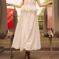 ราคา lookbooklookbook parachute skirt white (21719099732)