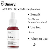 ราคา The Ordinary AHA 30 BHA 2 Peeling Solution Exfoliation Acne Remover Shrink Pores 30ml (21639888475)