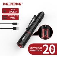 ราคา MIJOMI B10ไฟฉาย EDC ชาร์จได้ไฟฉายปากกา330ลูเมนสวิทช์ไฟฉาย LED ท้ายUSB C ไฟฉายชาร์จได้ไฟฉายปากกาขนาดเล็กกะทัดรัดพิเศษพร้อมคลิปไฟฉายสำหรับตั้งแคมป์กันน้ำกลางแจ้งและฉุกเฉิน (21736136803)