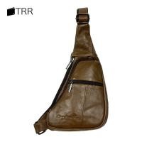 ราคา THAILEATHERGOODS กระเป๋าคาดอก กระเป๋าสะพายข้างหนังแท้ กระเป๋าสะพายพาดลำตัวผู้ชาย รุ่น 3ช่องซิป ทรงสามเหลี่ยมสุดเท่ห์ (20936188049)