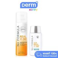 ราคา Nu Formula Sun Real SPF50 PA Dry Touch Milk 40g Nu Formula Crystal Sun Spray Real SPF50 PA 100ml (21368599131)