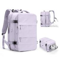 ราคา Weekender กระเป๋าเป้สะพายหลังแบบพกพากระเป๋าสะพายเดินทางขยายได้45L สำหรับผู้ชายผู้หญิงเที่ยวบินได้รับการอนุมัติกระเป๋าเดินทางขนาดใหญ่กระเป๋าสะพายเดินทางนักธุรกิจพร้อมชาร์จพอร์ต USB และกระเป๋าป้องกันการ