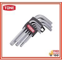 ราคา Tone Hex Key Wrench L Type ประแจแอล ชุดประแจแอลหกเหลี่ยม สั้น 9 ชิ้น AS900 รุ่นแข็งพิเศษ (784186162)