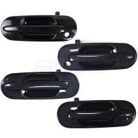 ราคา ใหม่4ชิ้นมือจับประตูด้านนอกด้านหน้าและด้านหลังนอกด้านนอกชุดสำหรับฮอนด้า CR V CRV 1997 1998 1999 2000 2001ซ้ายและขวาสีดำ (21643344792)