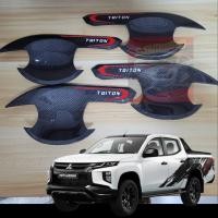 ราคา เบ้ารองมือ ถาดรองมือจับ มือเปิดประตู รุ่น 4ประตู คาร์บอน มิตซูบิชิ ไตรตัน Mitsubishi Triton 2015 Triton 2023 (17422672753)