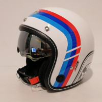 ราคา หมวกกันน็อค Index CR 400 ลาย 2 ฺBM สีขาว มีแว่นตากันแดด ปรับสไลน์ขึ้นลงได้ (1891668976)