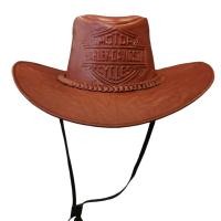 ราคา หมวกคาวบอยหนังแท้ 100 กันแดดชาย ลายฮาเลย์ เดวิดสัน Cowboy Hat Harley Davidson ใส่ได้ทั้งชายและหญิง (21534563509)