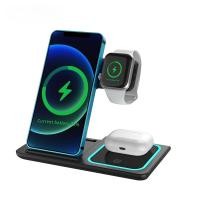 ราคา 3 in 1 Wireless Charger 20W Wireless Charger Station สำหรับ Airpods Pro Apple Watch iPhone 15 Pro max 14 13 12 Samsung Huawei Xiaomi (21187560408)