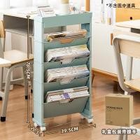 ราคา ชั้นวางหนังสือ ตู้เก็บหนังสือ ชั้นวางของอเนกประสงค์ ชั้นเก็บของ ตู้โชว์ ประกอบง่าย มีล้อ (18772428446)
