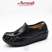 ราคา Aerosoft รองเท้าพยาบาล รองเท้าหนัง รุ่น NW9091 สีขาว สีดำ รองเท้าเพื่อสุขภาพ Arch support พื้นนุ่มพิเศษ 886 (21076672924)