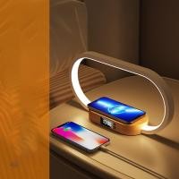 ราคา พร้อมหน้าจอโทรศัพท์มือถือไร้สายชาร์จเร็วนาฬิกาสัมผัสหรี่ปรับแสงได้ไฟกลางคืนไฟข้างเตียง (21643022194)