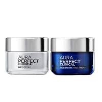 ราคา LOREAL AURA Perfect Clinical SET Day Cream 50ml Night Cream 50ml ลอรีอัล ออร่า เพอร์เฟค คลีนิคอล เซ็ท เดย์ ไนท์ครีม 50มล (21237546495)