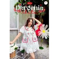 ราคา Dardenia White Dress เดรสสั้นทรงปล่อยสีขาว แขนสั้นปลายผ้าลูกไม้ ปักลายน่ารัก ปกทรงโบว์ใหญ่ มีกระเป๋าสองข้าง มีซับใน (21725252090)