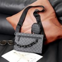 ราคา New Fashion Envelope bag Men Box Chain Bag 2 IN 1 Shoulder Bag Coin Bag leather Crossbody Bag (20320980287)