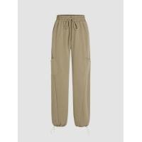 ราคา Cider Cargo Middle Waist Pocket Drawstring Sweatpants (21188018513)