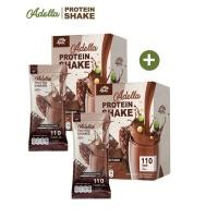 ราคา รสช็อกโกแลต 1 ฟรี 1 Adella Protein Shake dark chocolate อเดลล่าโปรตีนเชค รสดาร์กต คุมน้ำหนัก กระชับหุ่น รักษาสัดส่วน (21689555846)