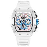 ราคา ONOLA ON6827W แฟชั่นเท่ๆดีไซน์กลวงสองด้านอัตโนมัติเต็มรูปแบบนาฬิกากลไก2023สายใหม่ซิลิโคนนาฬิกาสำหรับผู้ชายกันน้ำ (20383248813)