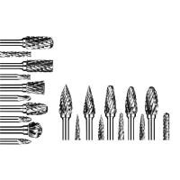 ราคา Double Cut Carbide Rotary Burr Set 20Pcs Die Grinder Bits 1 8 inch Shank Tungsten Carbide Cutting Burrs for Wood Working (19417144363)