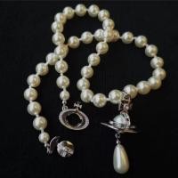 ราคา ต่างหูสร้อยคอไข่มุกบาโรกของดาวเสาร์และหยด (21336729264)