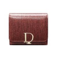 ราคา กระเป๋าคลัตช์สั้นขนาดเล็กสีชมพูมีกระเป๋าใส่เงินของผู้หญิงหนังแท้ป้องกัน RFIDกระเป๋าสตางค์ใส่นามบัตรผู้หญิงที่หรูหรา (18972800778)