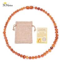 ราคา 3UMeter สีเหลืองอำพันการงอกของฟันสร้อยคอสำหรับเด็กแฮนด์เมดธรรมชาติแท้บอลติกสีเหลืองอำพันเครื่องประดับสร้อยคอต้านการอักเสบพลอยของขวัญ (16678233124)