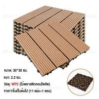 ราคา REALM พื้นไม้เทียม แผ่นปูพื้นสวน แผ่นไม้ปูพื้น ไม้เทียมปูพื้น WPC แผ่นปูพื้น พื้นไม้แต่งสวน แผ่นปูพื้นสวน 30 30CM 11 แผ่น 1ตรม หนา 2 2ซม กันน้ำ กันลื่น ไม้พลาสติกคอมโพสิต (21719274391)