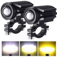 ราคา พร้อมสวิตช์ พ็ค 2ชิ้น ไฟโปรเจคเตอร์ ไฟหน้ารถยนต์ LED ไฟท้าย ไฟสปอร์ตไลท์มอเตอร์ไซค์ สว่างมาก 12V 24V LED รถจักรยานยนต์ไฟ LED (21538979338)