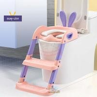 ราคา มาใหม่ พร้อมส่ง บันไดชักโครกเด็ก บันไดเด็ก ที่รองชักโครกสำหรับเด็ก ฝึกขับถ่าย มีเบาะรองนุ่ม รุ่น A424 (16028617994)